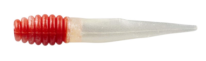 Bobby Garland Slab Slay'R Soft Plastic Crappie Fishing Lure, Fishing Gear and Accessories, 2"", Red Pearl White